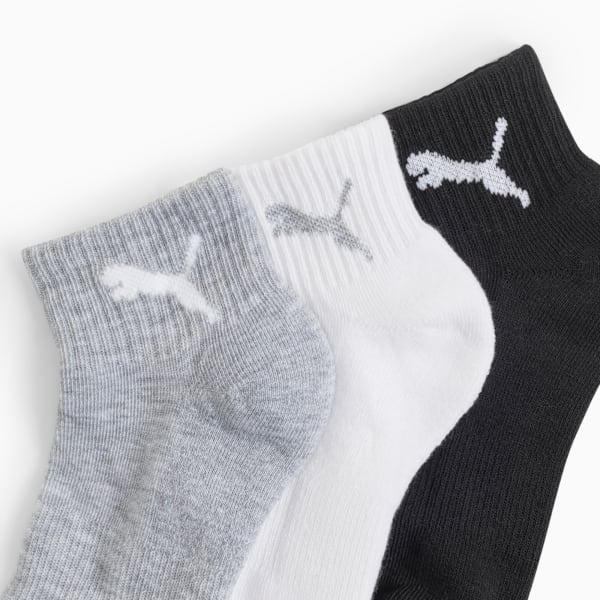 Lot de 6 paires de chaussettes de marin courtes mi-tissu bouclette Femme, LIGHT PASTEL GREY, extralarge